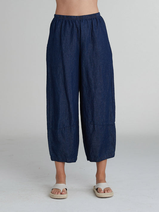 Cut Loose Flax Denim Lantern Pant, Style #0452388