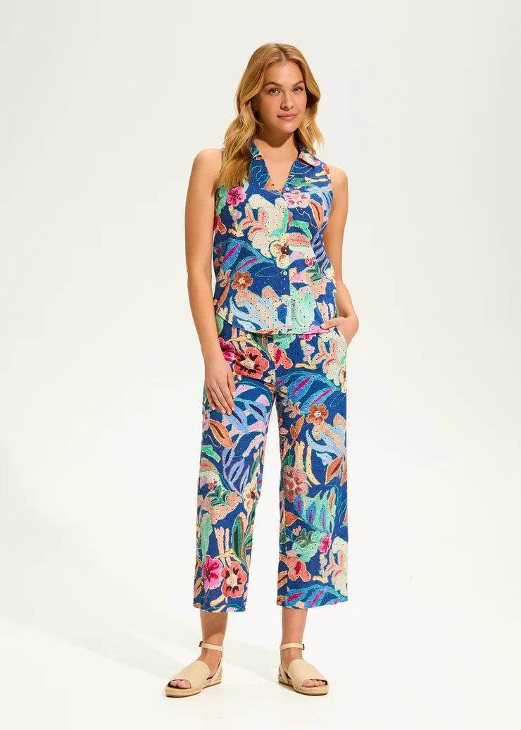FDJ Eyelet Pull-On Crop Wide Leg, Style #2282937