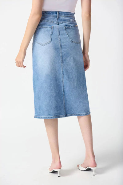 Joseph Ribkoff Knee-length Denim Skirt, Style #242919