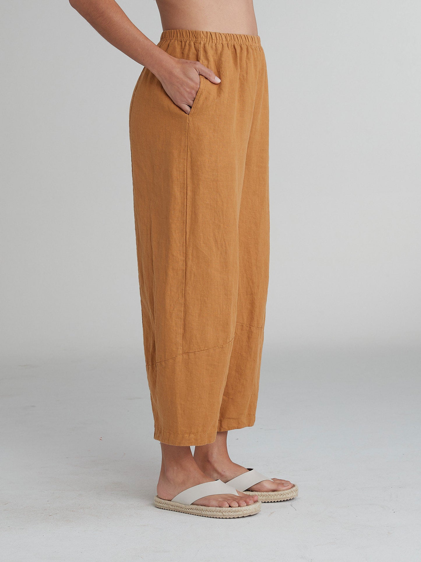 Cut Loose Solid Linen Lantern Pant, Style #4402388