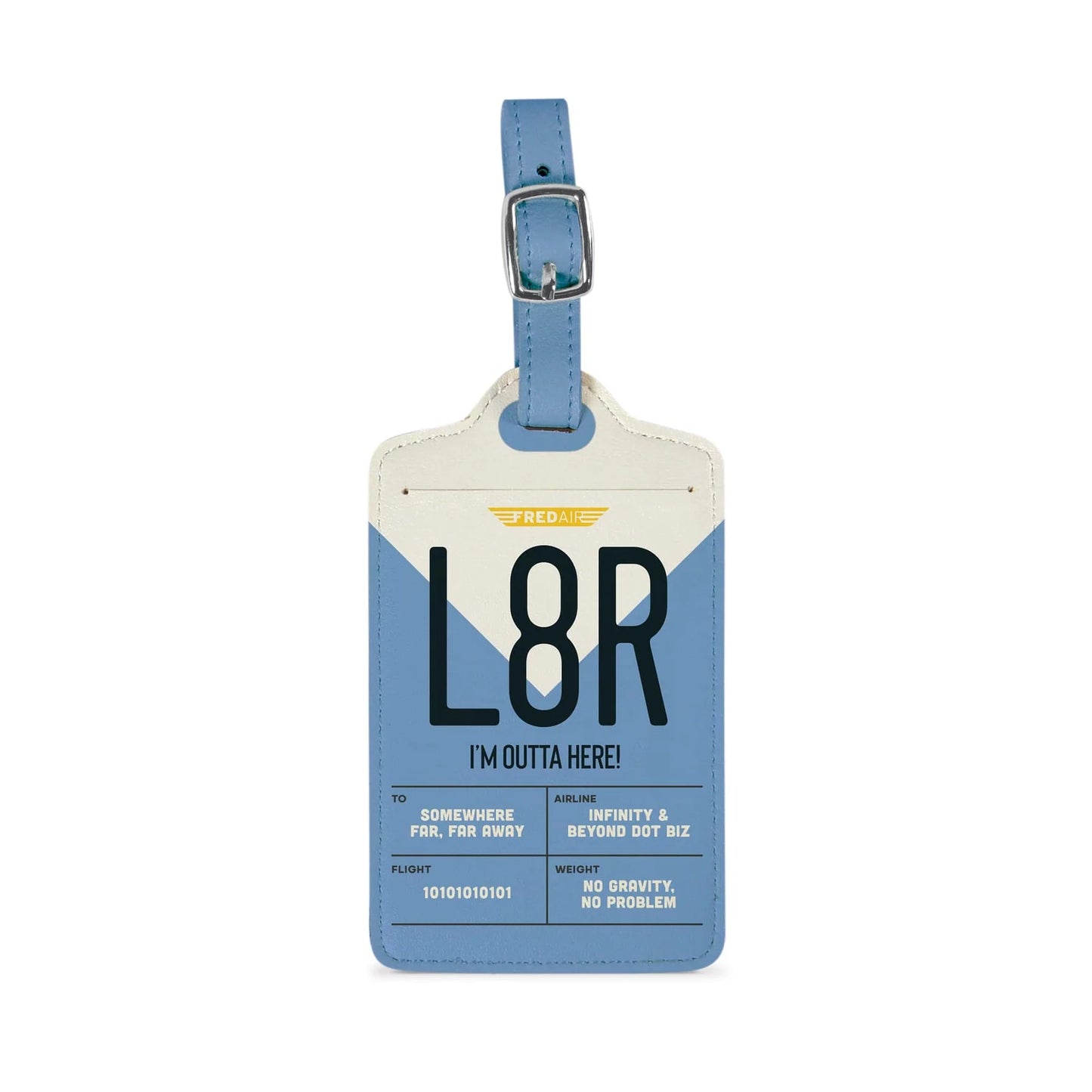 Wanderware Luggage Tag: L8R, Style #5288551