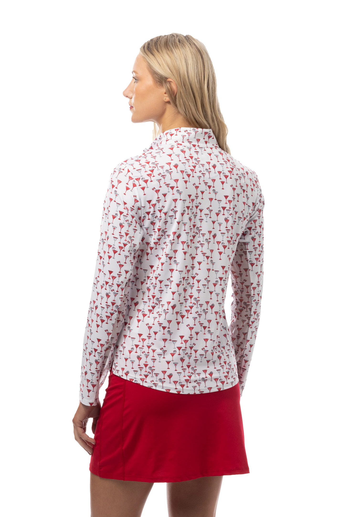 SanSoleil SolCool long-sleeve 1/4-zip mock
