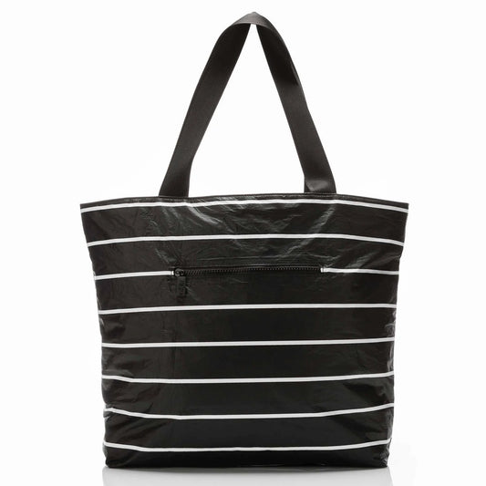 Aloha Pinstripe Day Tripper in White on Black Aloha