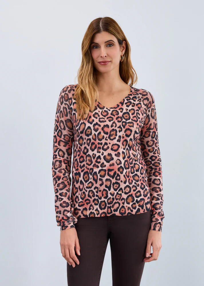 FDJ V-Neck Pointelle Sleeve Sweater, Style #1542314