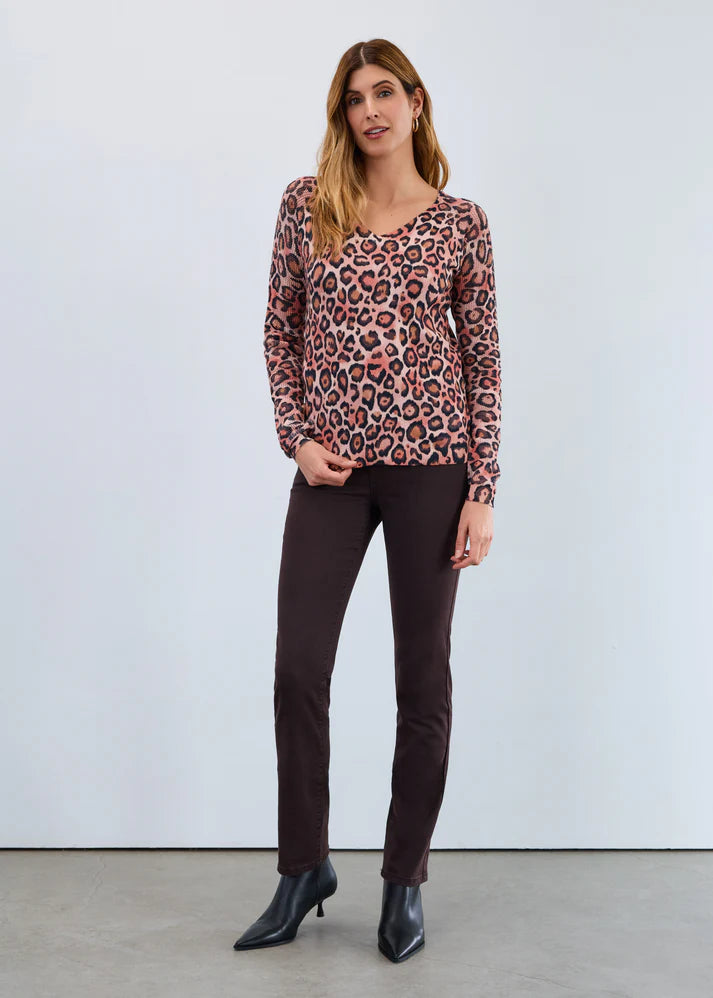 FDJ V-Neck Pointelle Sleeve Sweater, Style #1542314