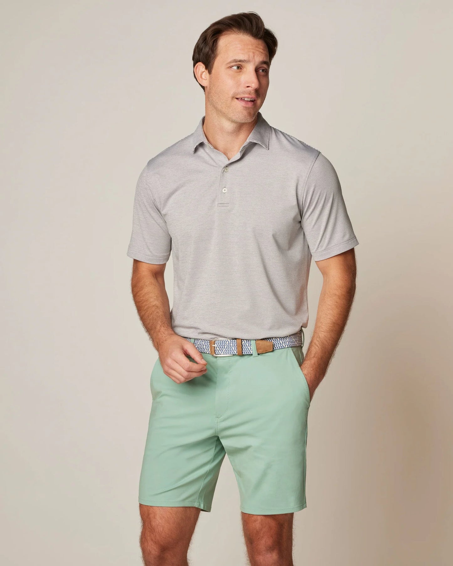 johnnie-O Performance Jersery Polo in Lyndonn Stripe, Style #JMPO2010