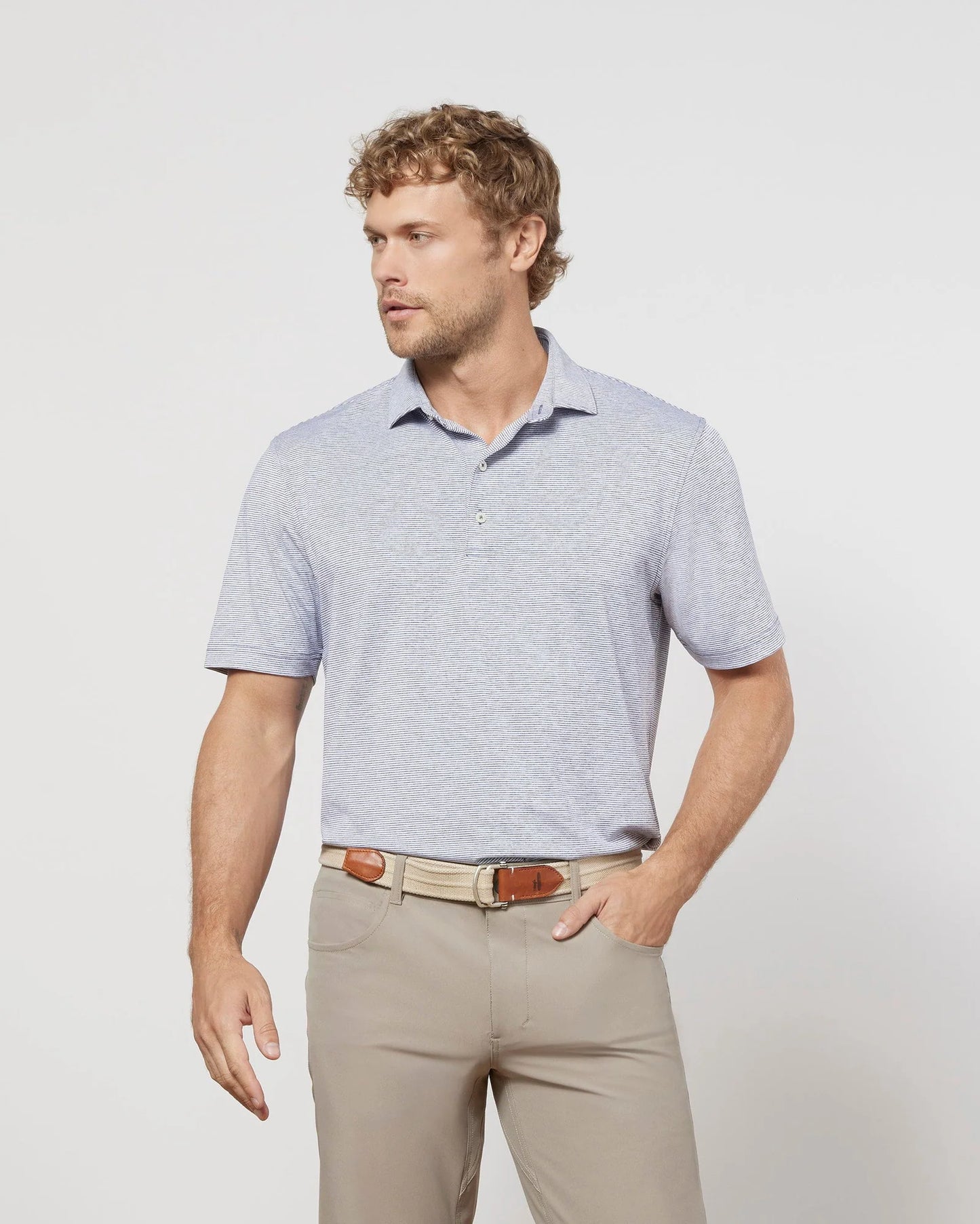 johnnie-O Performance Jersery Polo in Lyndonn Stripe, Style #JMPO2010