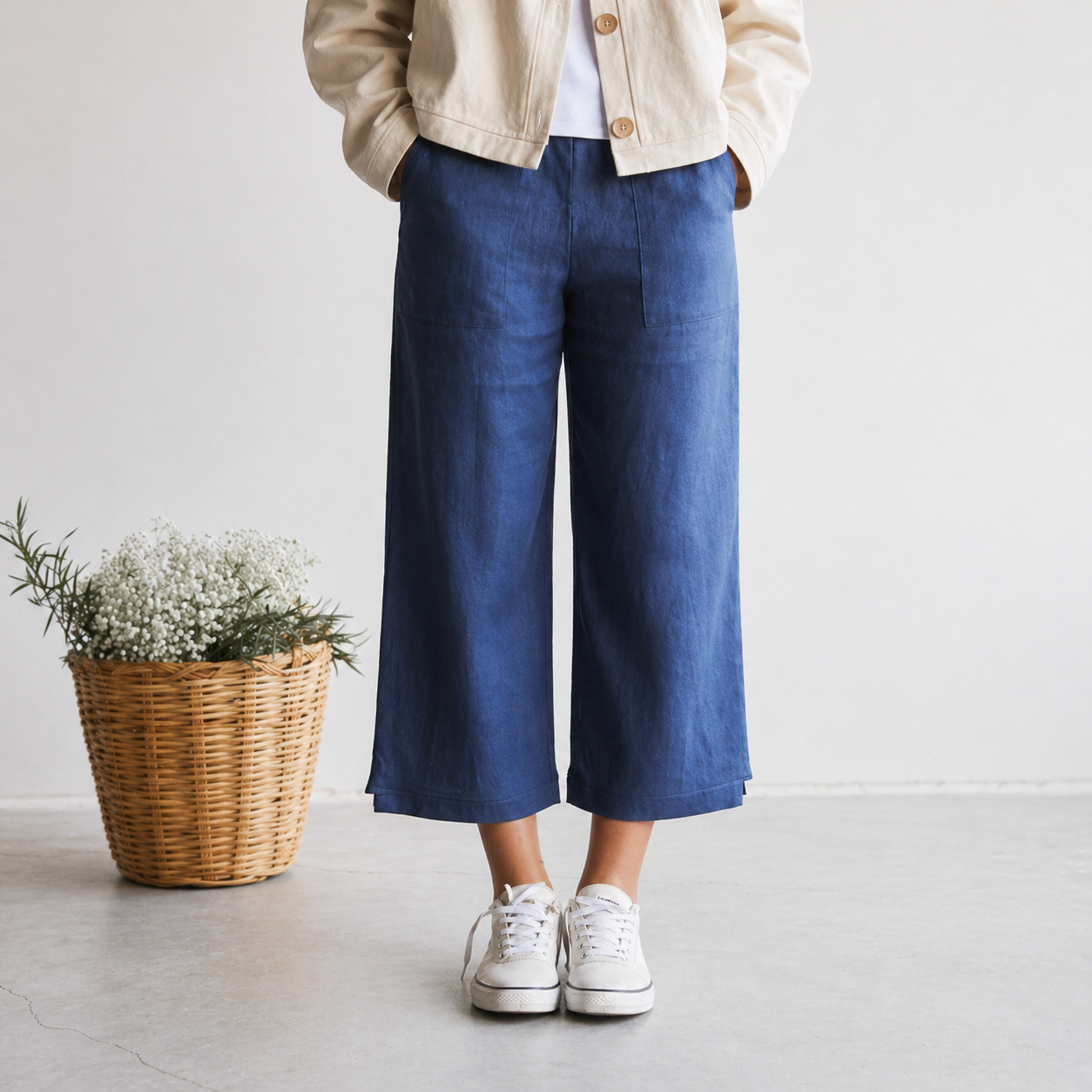Nomi Designs Jean Linen Capri