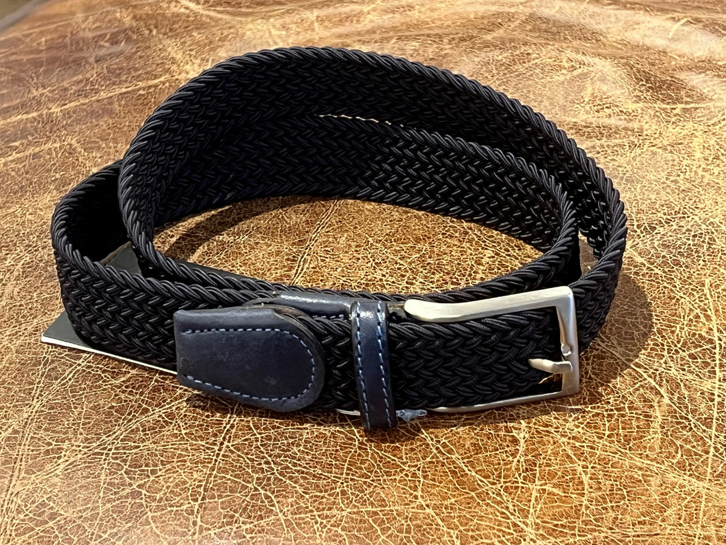 LINDENMANN Men's Stretch Leather Belt Lindenmann