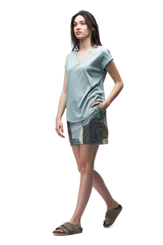 Indyeva LUA - Short Sleeve, V-Neck Top, Style #INDT0029