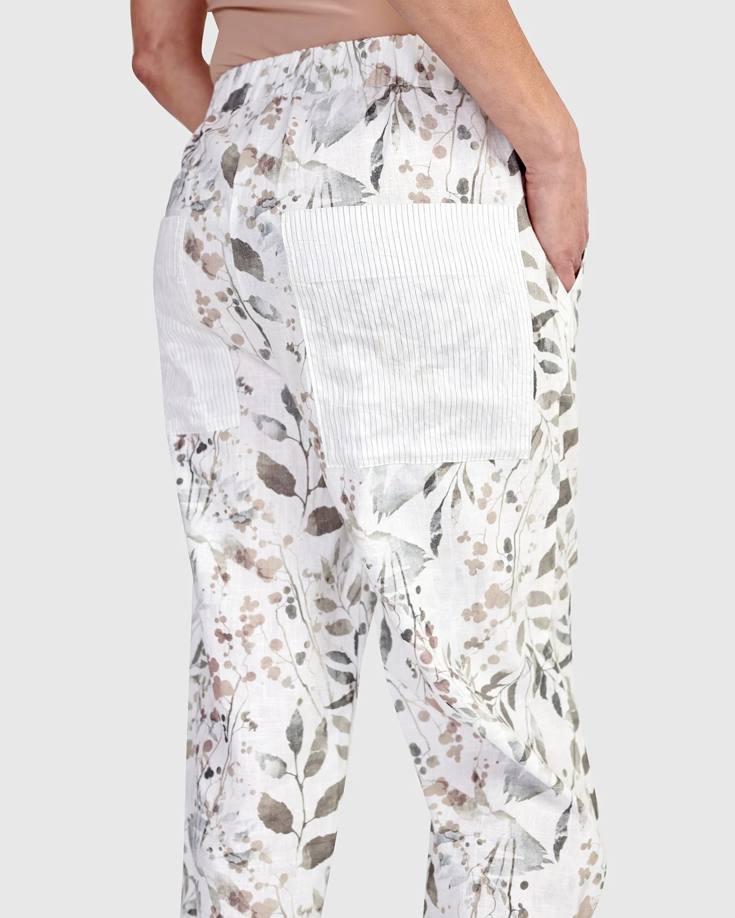 Alembika Flora Linen Pants, Style #RP259F