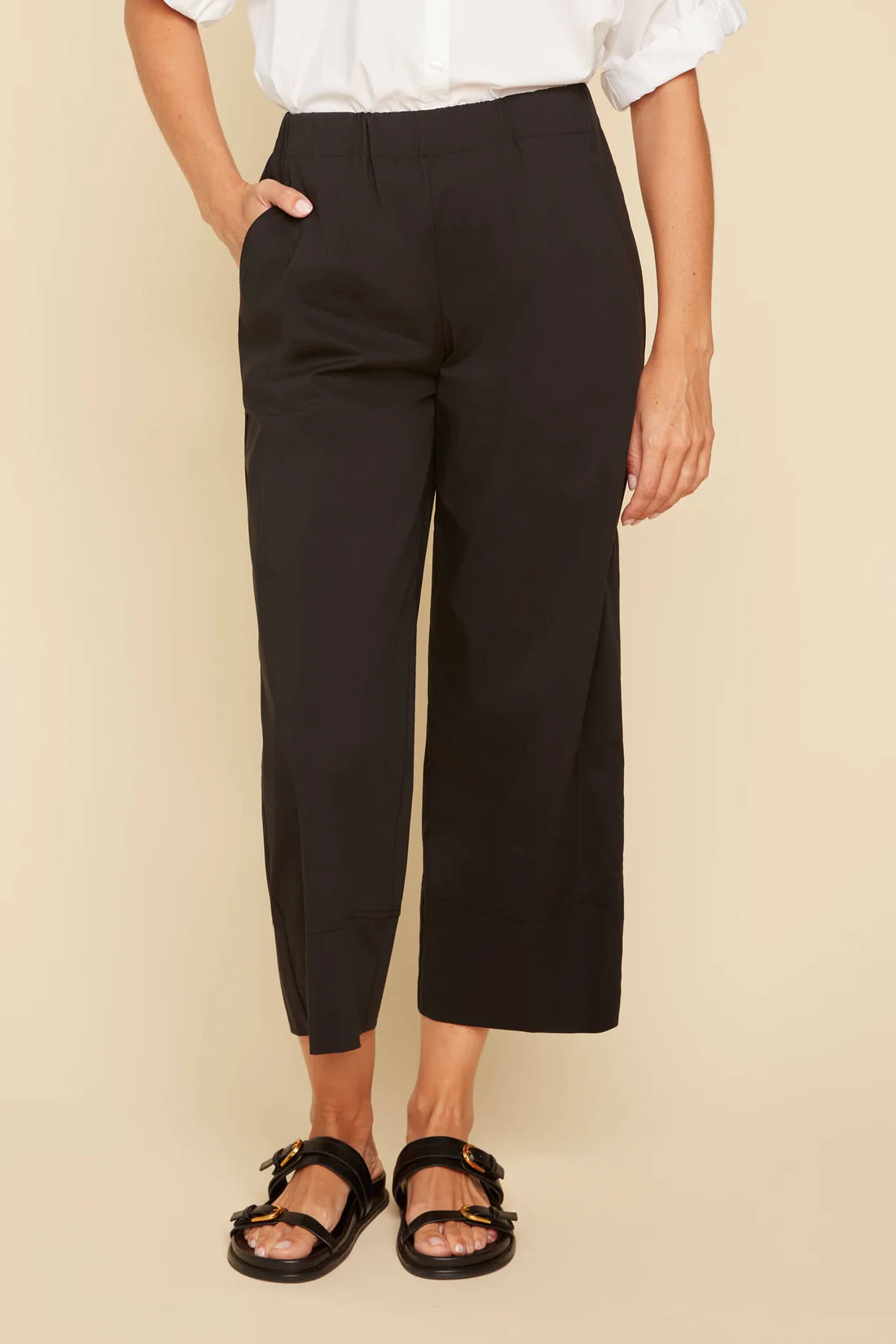 Renuar Collection Wide Leg Cotton Mix Pants, Style #R11015