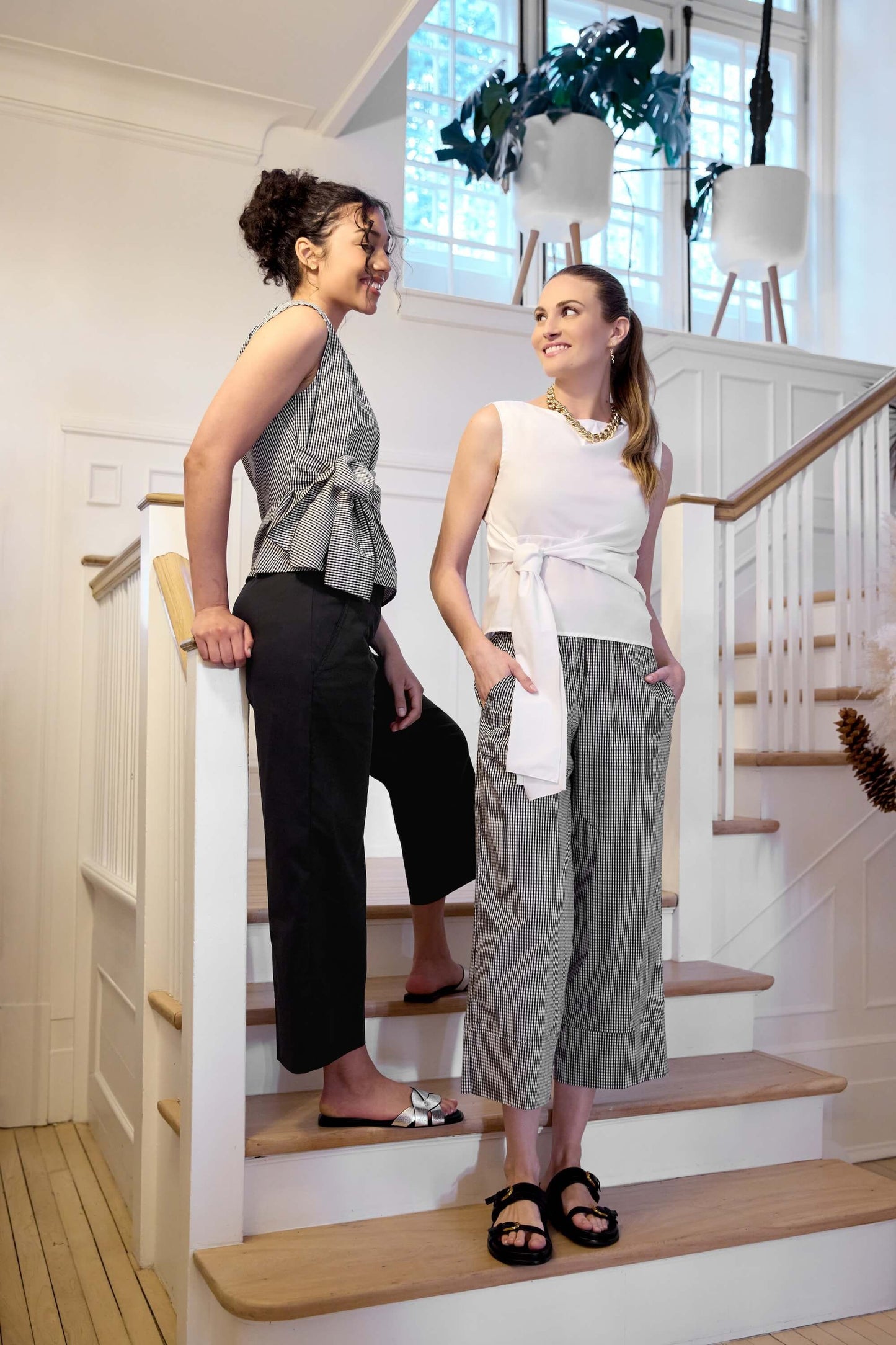Renuar Collection Wide Leg Cotton Mix Pants, Style #R11015