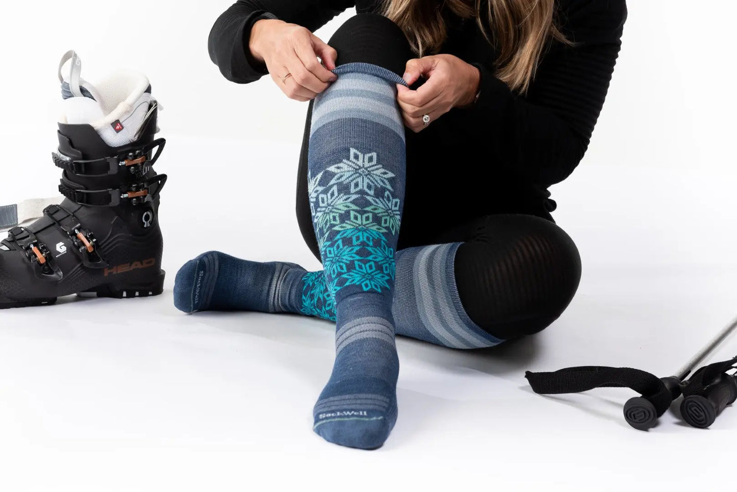 Sockwell Women's Powder Day | Moderate Graduated Compression Socks Sockwell