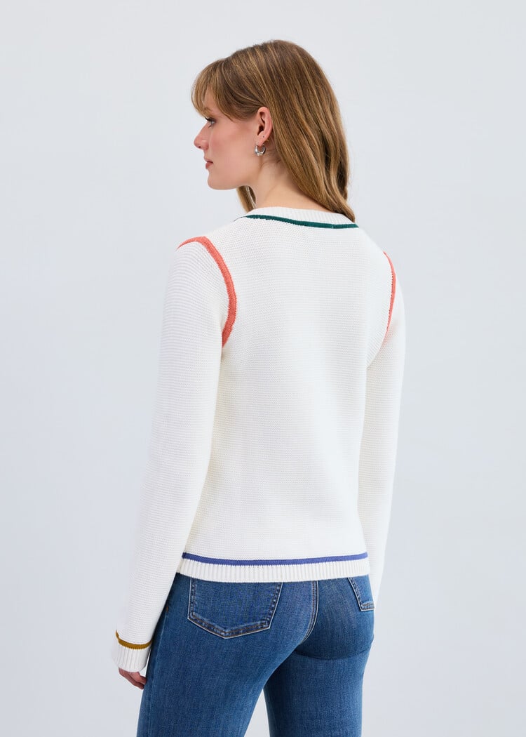 FDJ Tipping Cardigan, Style #1363882