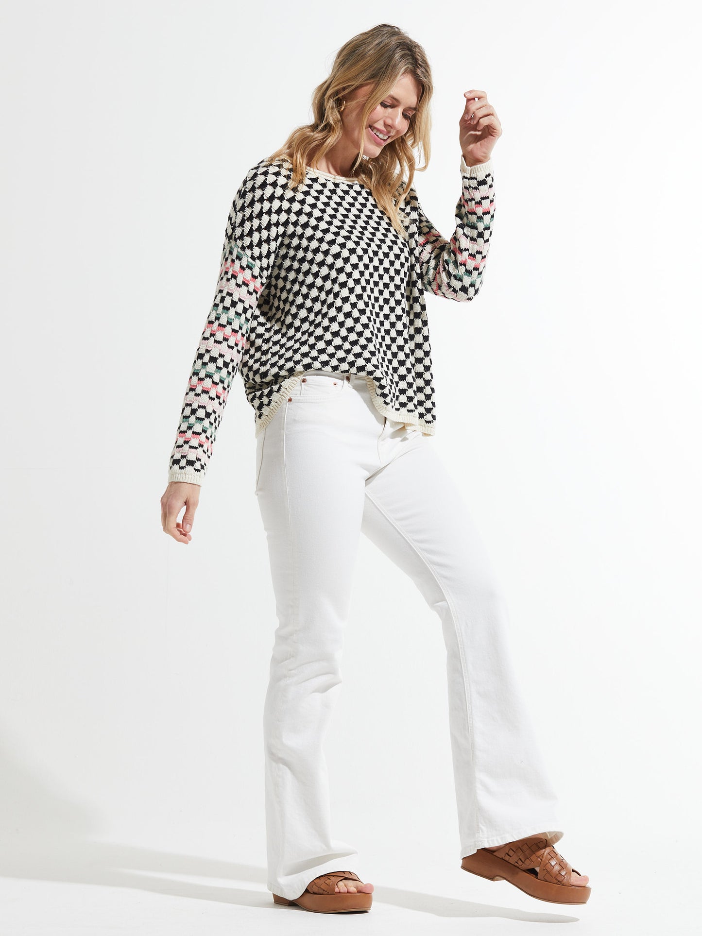 Zaket & Plover Checked Sweater, Style #ZP7452U