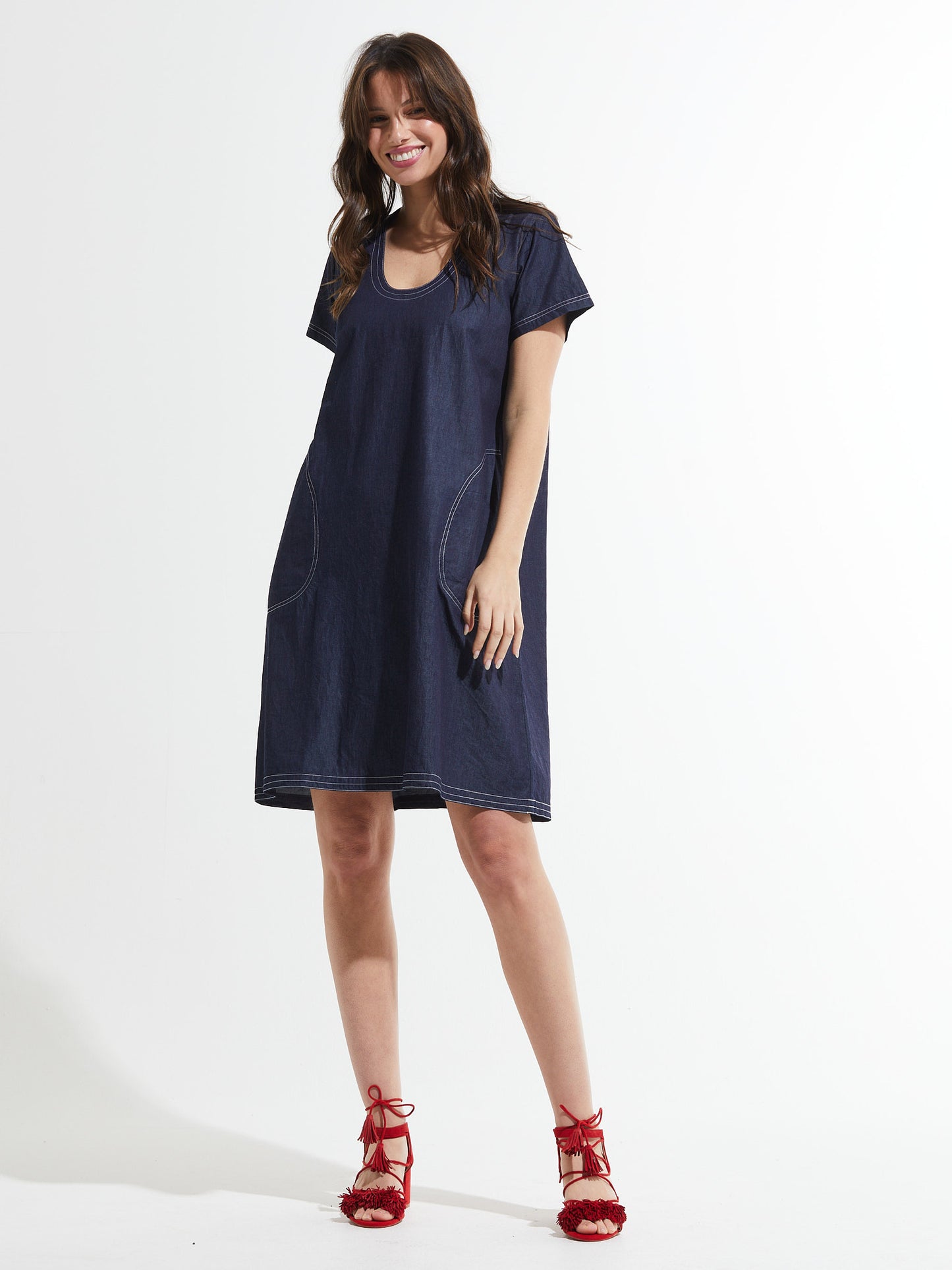 Zaket & Plover Denim Dress, Style #ZP7463U