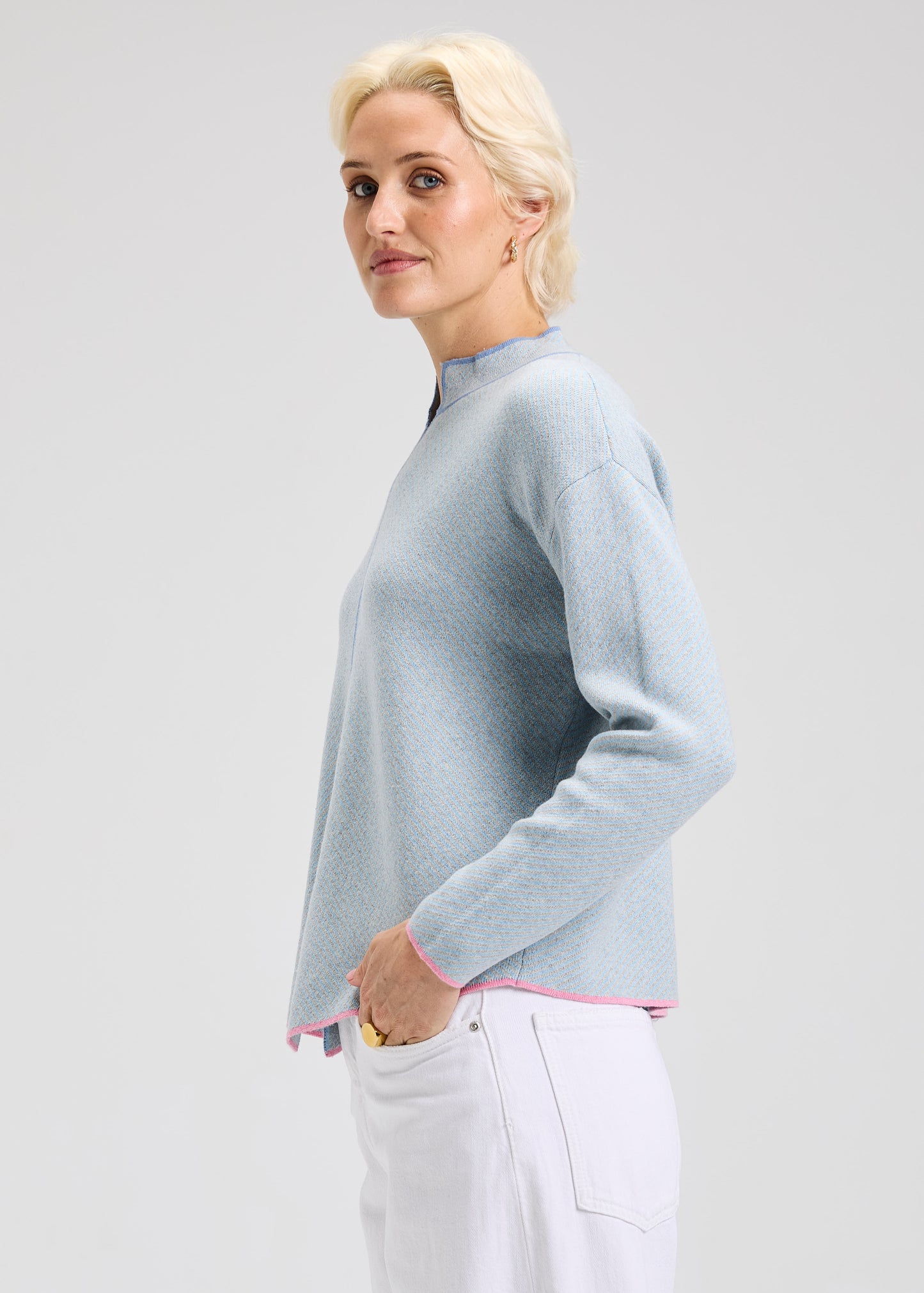 Zaket & Plover Neru Collar Sweater, Style #ZP7524U