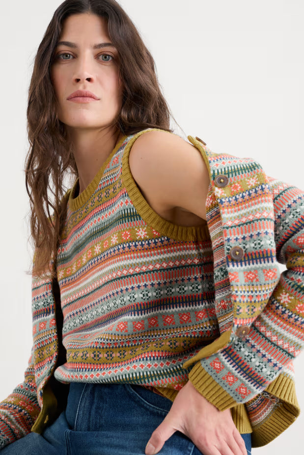 Seasalt Cove Cottage Fair Isle Knitted Vest, Style #WM35885