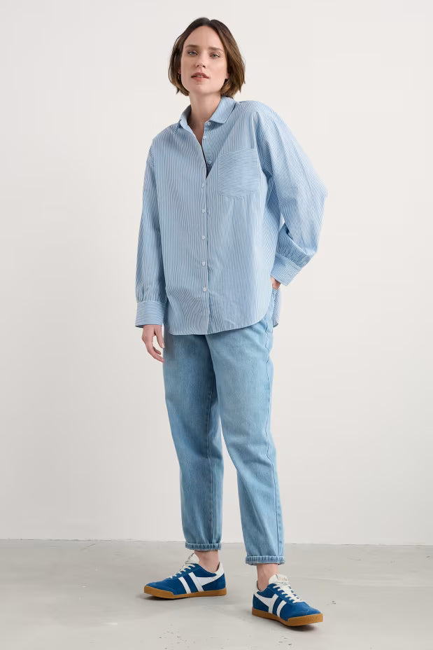 Seasalt Path Oversized Poplin Shirt, Style #WM37779
