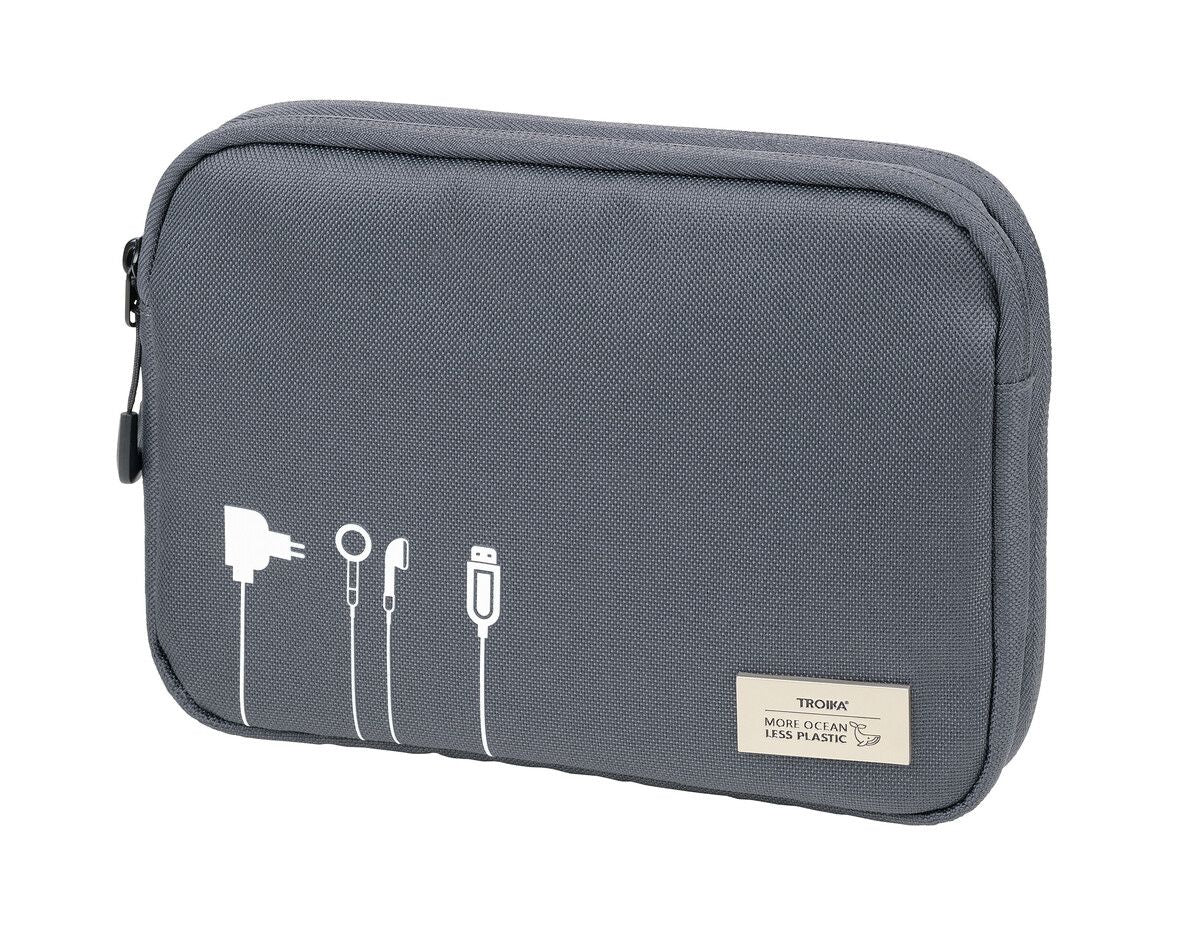 Troika Waterproof Zipper Tech Accessory Organizer, Style #BCO64
