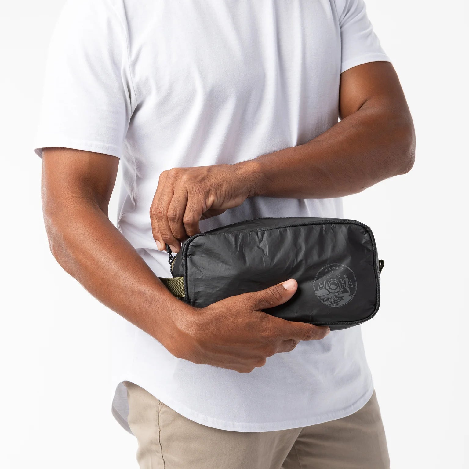 Aloha Dopp Kit Charcoal on Black Aloha