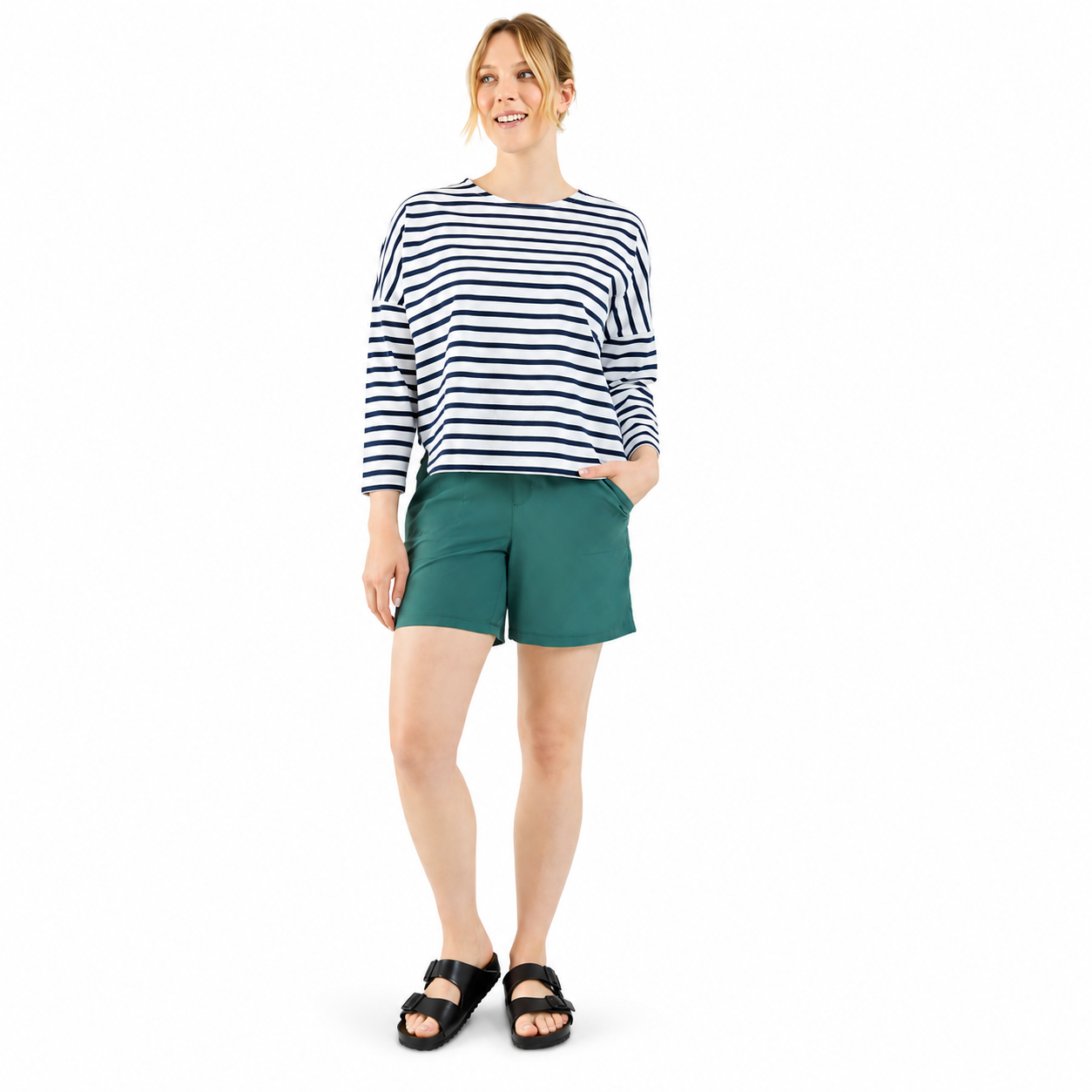 FIG NEWPORT 7/8 Sleeve Breton Top