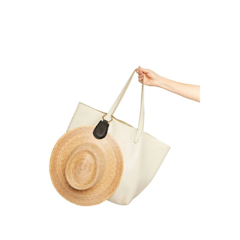 Lindsay Albanese THE FRAY Raffia Toptote Hat Clip