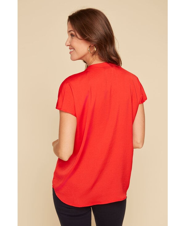 Renuar Collection Short Sleeve V Neck Top, Style #R5016