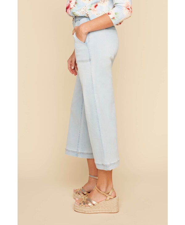 Renuar Collection Cropped Wide Leg Jeans, Style #R11001D