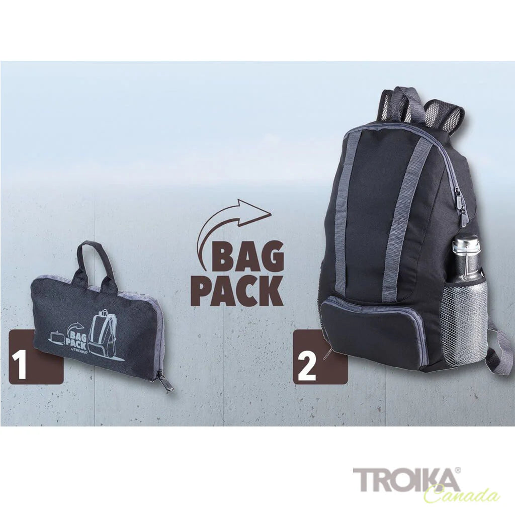 Troika Foldable Lightweight Backpack, Style #RUC01