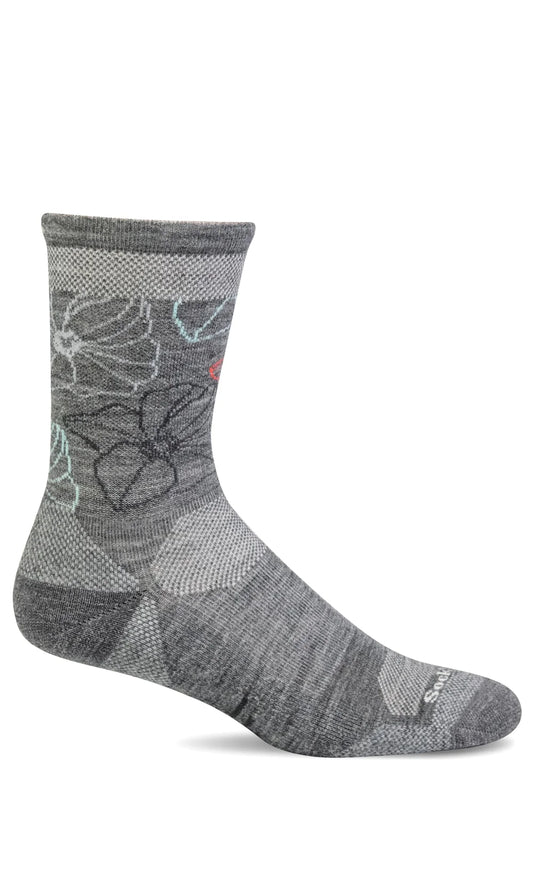 Women's Petal Power | Crew Moderate Graduated Compression Socks, Style #SW112W