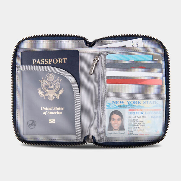 Travelon RFID Blocking Passport Zip Wallet Travelon