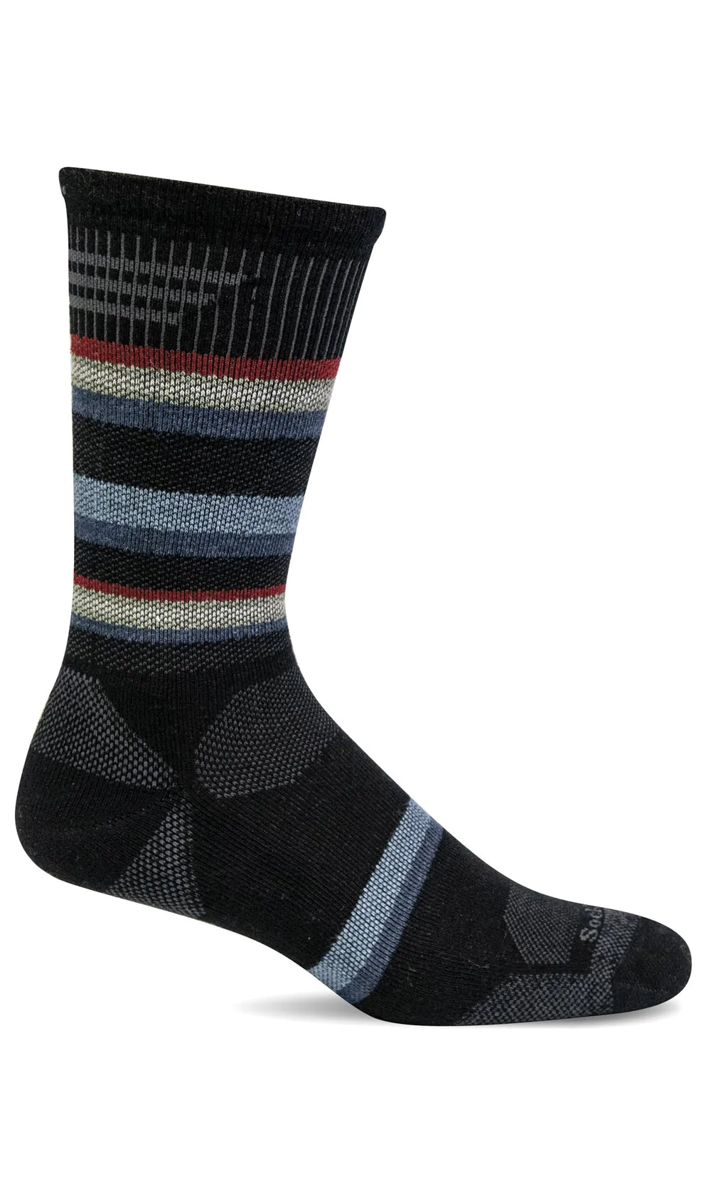 Sockwell Men's Parks Twill Crew | Moderate Graduated Compression Socks Sockwell