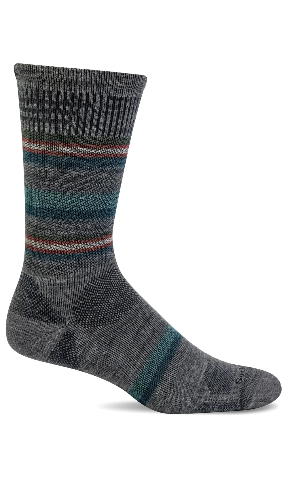 Sockwell Men's Parks Twill Crew | Moderate Graduated Compression Socks Sockwell