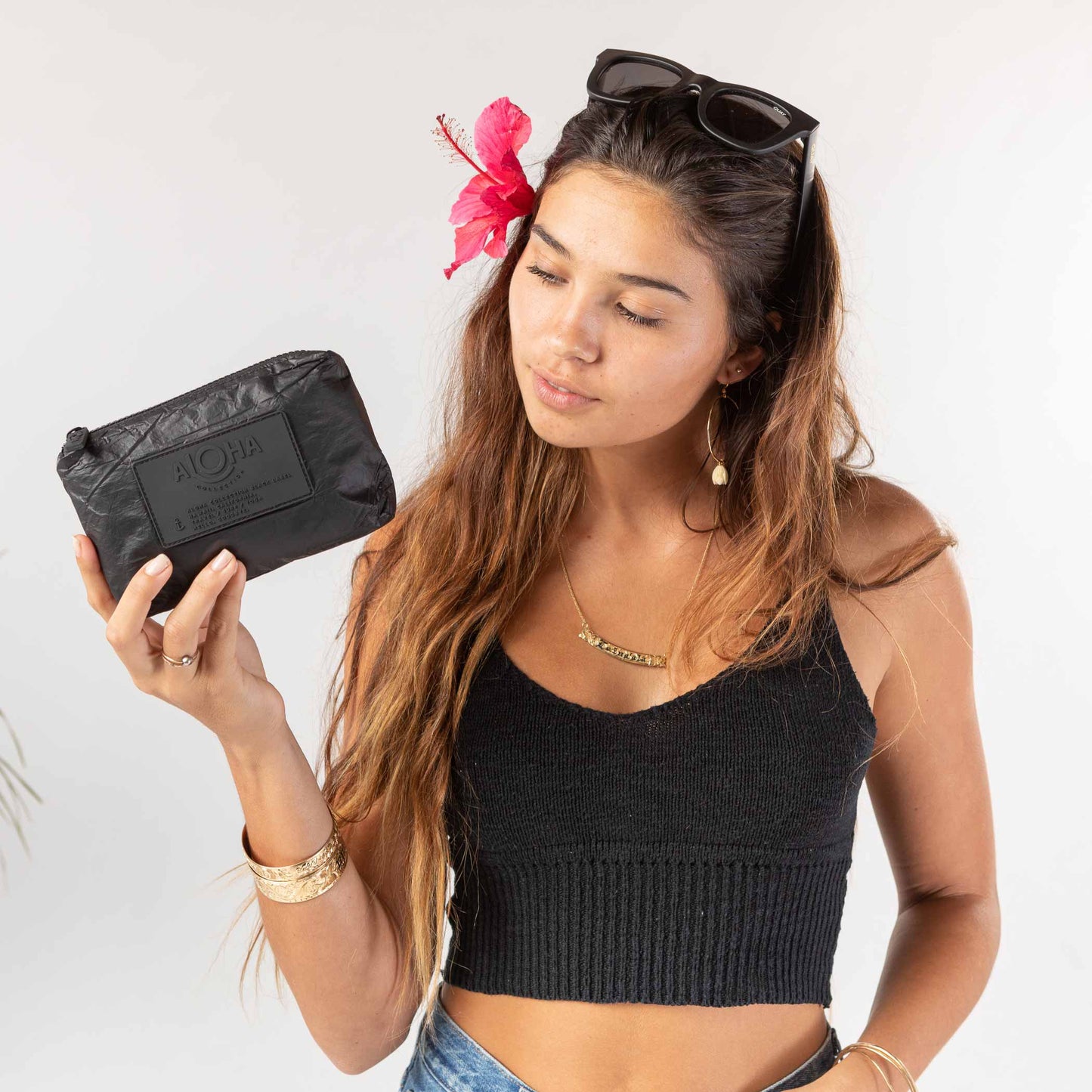 Aloha Mini Black Pouch Aloha