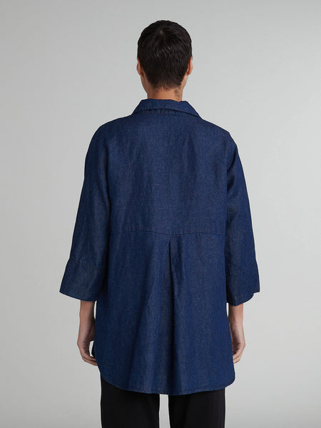 Cut Loose Flax Denim Easy Shirt, Style #0456276