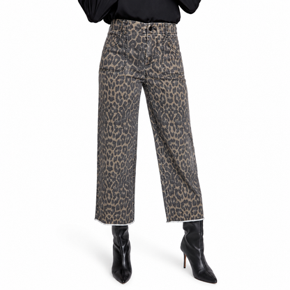 Renuar Luxe Tencel Cropped Wide Leg Pant