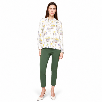 Renuar Paris Café Woven Blouse