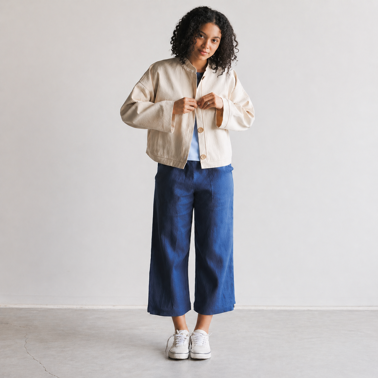 Nomi Designs Jean Linen Capri