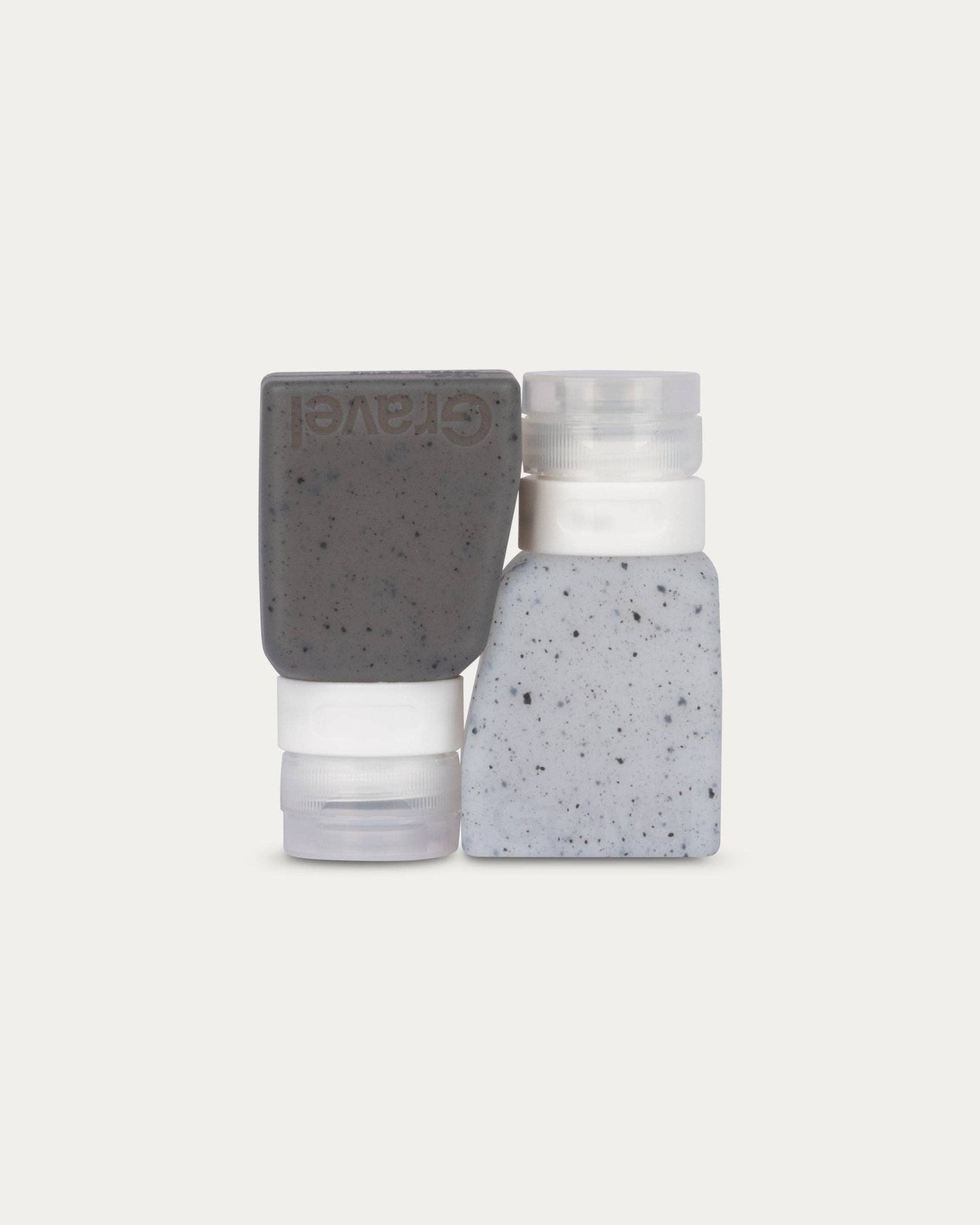 3oz Bottles Two-Pack Clear Gray