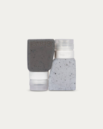 3oz Bottles Two-Pack Clear Gray