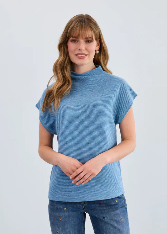 FDJ Ottoman Cap Sleeve Sweater, Style #1012333