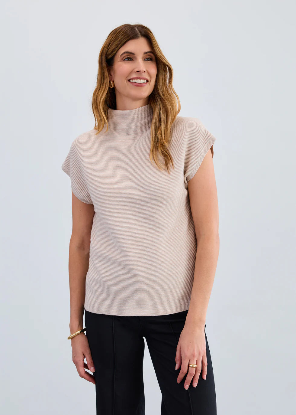 FDJ Ottoman Cap Sleeve Sweater, Style #1012333