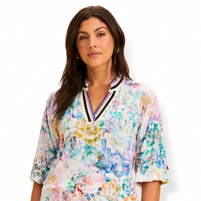 FDJ Narnia Split Neck Top