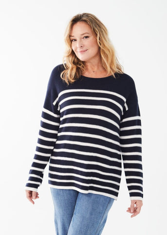 FDJ Long Sleeved Striped Sweater, Style #1281624