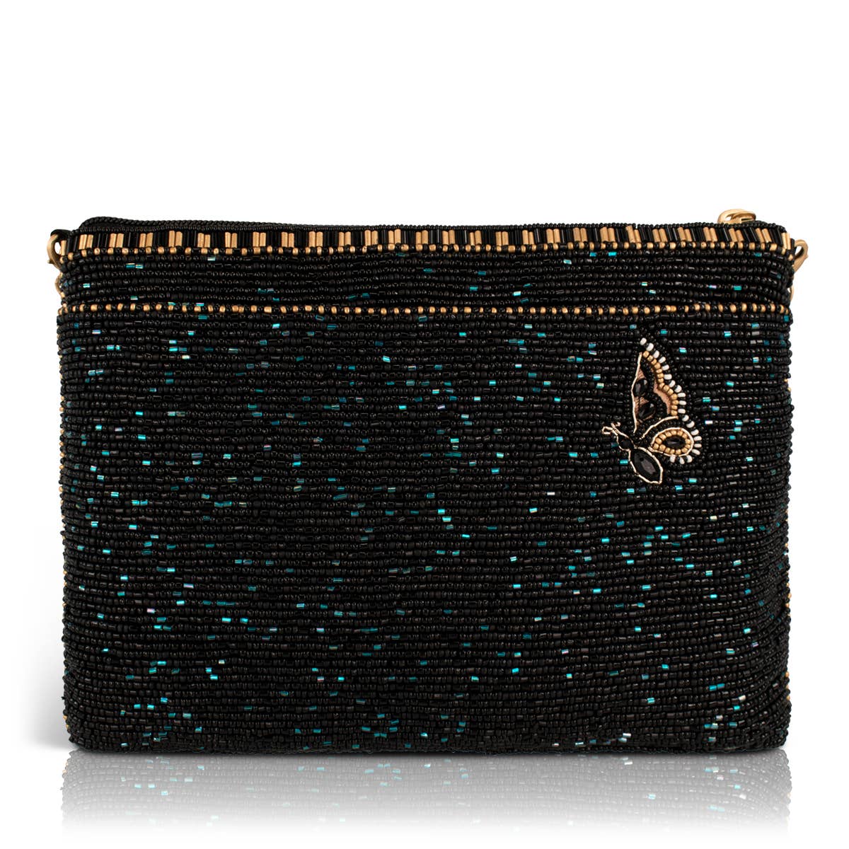 Pet Me beaded poodle crossbody bag