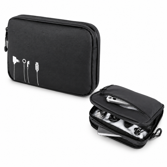 Troika Waterproof Zipper Tech Accessory Organizer