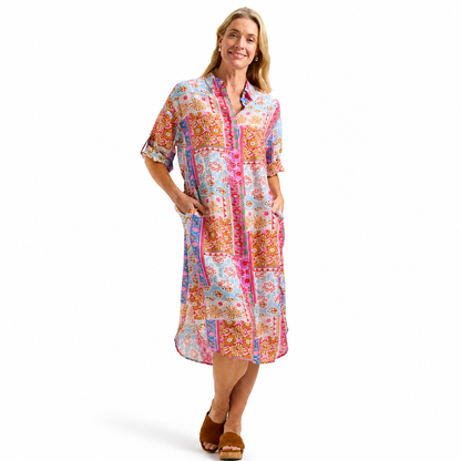 Zaket & Plover Print Shirt Dress