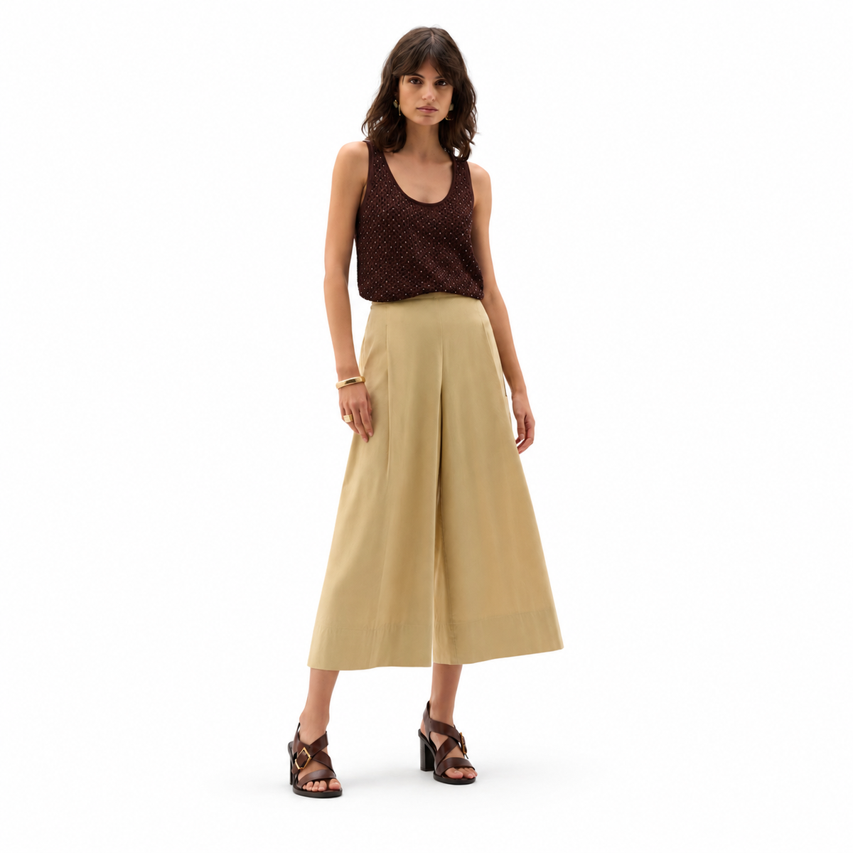 Joseph Ribkoff Stretch Poplin Pull-On Culotte Pants, Style 262083